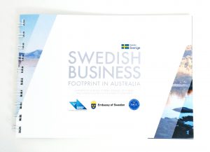 Booklet design Swedish business