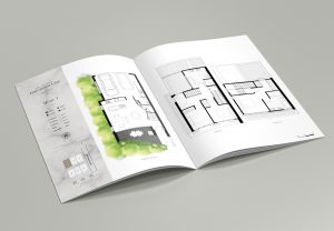 brochure design the terraces floorplans