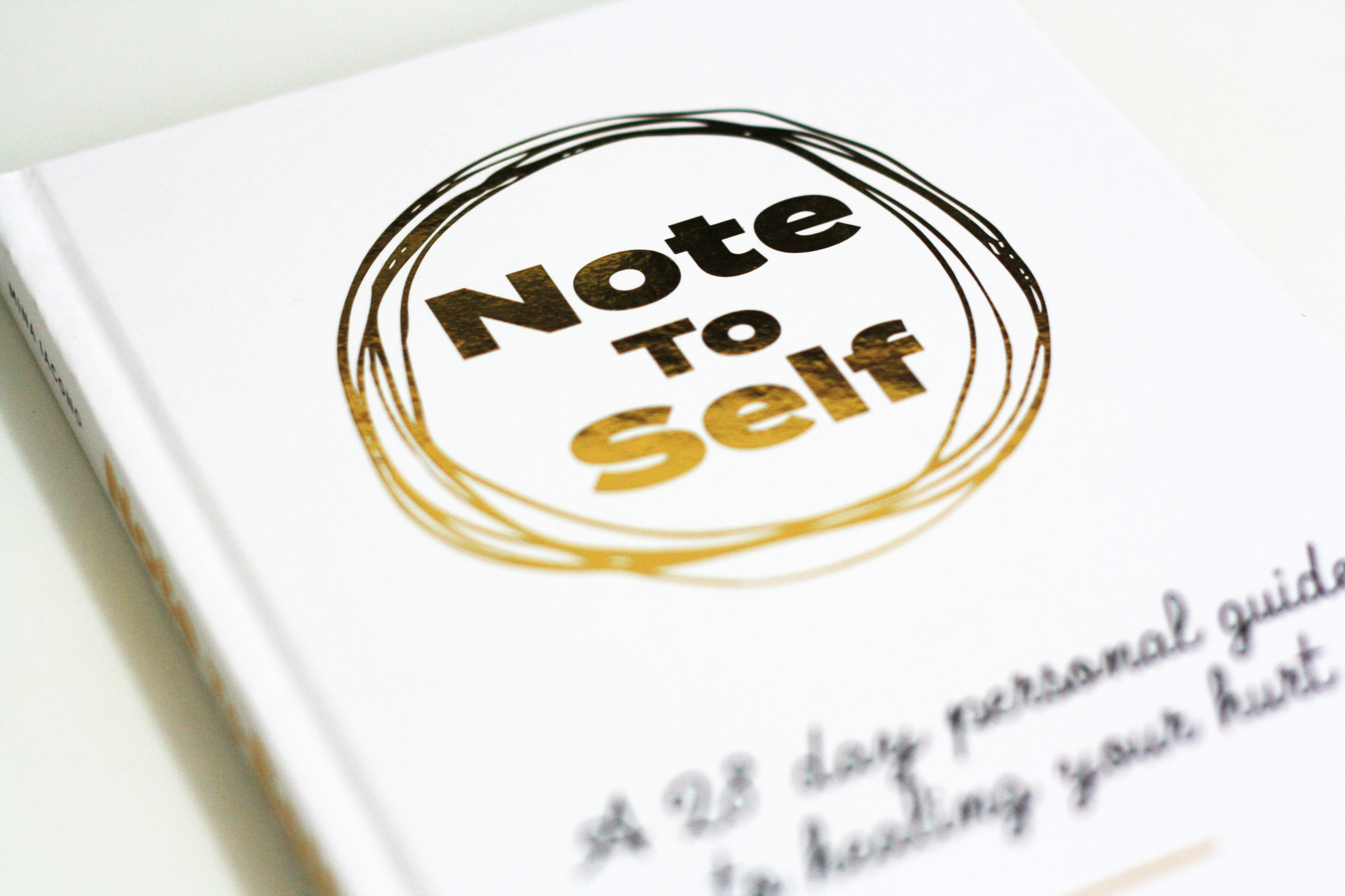 diary book design gold foil